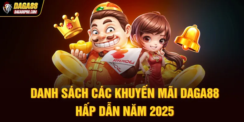Danh sách các khuyến mãi Daga88 hấp dẫn năm 2025